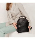 Кожаный женский мини-рюкзак Kylie черный краст картинка, изображение, фото