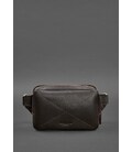 Кожаная поясная сумка Dropbag Mini темно-коричневая картинка, изображение, фото