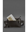 Кожаная поясная сумка Dropbag Mini темно-коричневая картинка, изображение, фото