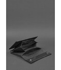 Шкіряний чоловічий клатч-барсетка 3.0 чорний краст картинка, зображення, фото