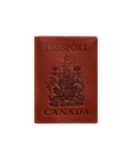 Кожаная обложка для паспорта с канадским гербом коралл Crazy Horse картинка, изображение, фото