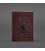 Шкіряна обкладинка для паспорта з канадським гербом бордова Crazy Horse картинка, зображення, фото