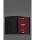 Кожаная обложка для паспорта с гербом Германии черная Crazy Horse картинка, изображение, фото