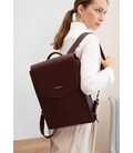 Кожаный городской рюкзак бордовый картинка, изображение, фото