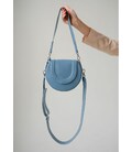 Женская кожаная сумка Mandy голубая картинка, изображение, фото