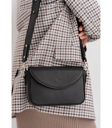Женская кожаная сумка Molly черная картинка, изображение, фото