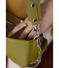 Жіноча шкіряна сумка Molly оливкова картинка, зображення, фото