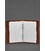 Кожаный блокнот на сегрегаторе (мягкая обложка на кольцах) 13.0 светло-коричневый картинка, изображение, фото