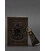 Подарочный набор кожаных аксессуаров с украинской символикой темно-коричневый картинка, изображение, фото