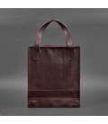 Шкіряна жіноча сумка шоппер Бетсі бордова краст картинка, зображення, фото