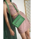 Женская кожаная мини сумка Moment зеленая картинка, изображение, фото