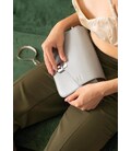 Жіноча шкіряна сумочка Yoko сіра картинка, зображення, фото