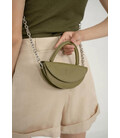 Женская кожаная мини-сумка Сhris micro оливковая картинка, изображение, фото