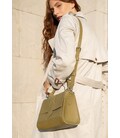 Женская кожаная сумка Ester оливковая картинка, изображение, фото
