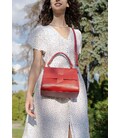 Женская кожаная сумка Ester красная картинка, изображение, фото