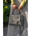 Женская кожаная сумка Ester серая картинка, изображение, фото