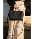 Жіноча шкіряна сумка Fancy чорна краст картинка, зображення, фото