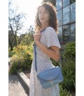 Жіноча шкіряна сумка Molly блакитна картинка, зображення, фото