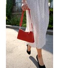 Женская кожаная сумка Sally красная картинка, изображение, фото