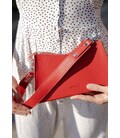 Жіноча шкіряна сумка Sally червона картинка, зображення, фото