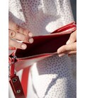 Женская кожаная сумка Sally красная картинка, изображение, фото