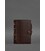 Кожаный блокнот с датированным блоком (Софт-бук) 9.1 бордовый картинка, изображение, фото