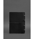 Кожаный блокнот А4 на кольцах (софт-бук) 9.0 в мягкой обложке черный краст картинка, изображение, фото