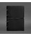 Шкіряний блокнот А4 на кільцях (Софт-бук) 9.0 в м'якій обкладинці чорний краст картинка, зображення, фото