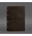 Шкіряний блокнот А4 на кільцях (Софт-бук) 9.0 в м'якій обкладинці темно-коричневий Crazy Horse картинка, зображення, фото