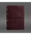 Шкіряний блокнот А4 на кільцях (Софт-бук) 9.0 в м'якій обкладинці бордовий Crazy Horse картинка, зображення, фото
