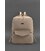 Шкіряний жіночий міський рюкзак на блискавці Cooper світло-бежевий краст картинка, зображення, фото