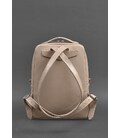 Кожаный женский городской рюкзак на молнии Cooper светло-бежевый краст картинка, изображение, фото