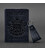 Подарочный набор кожаных аксессуаров с украинской символикой темно-синий картинка, изображение, фото