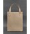 Шкіряна жіноча сумка шоппер Бетсі з кишенею світло-бежева Краст картинка, зображення, фото