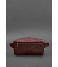 Кожаная женская сумка на пояс Spirit бордовая картинка, изображение, фото