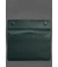 Кожаный чехол-конверт на магнитах для MacBook 15-16 дюйм Зеленый картинка, изображение, фото