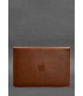 Шкіряний чохол-конверт на магнітах для MacBook 13 Світло-коричневий картинка, зображення, фото