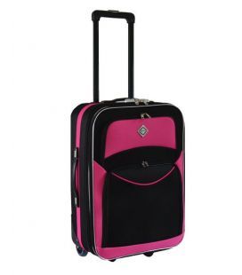 Чемодан Bonro Best большой L черно-розовый
