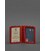 Шкіряна обкладинка для ID-паспорта і водійських прав 4.1 червона з гербом картинка, зображення, фото
