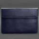 Шкіряний чохол-конверт на магнітах для MacBook 15 дюйм Темно-синій картинка, зображення, фото