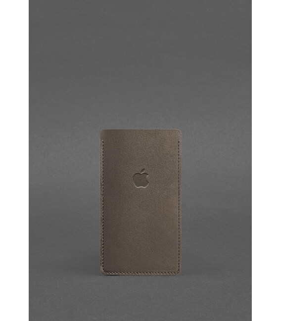 Шкіряний чохол для iPhone 11 Темно-бежевий картинка, зображення, фото