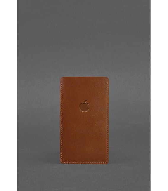 Кожаный чехол для iPhone 11 Светло-коричневый фото, картинка, изображение