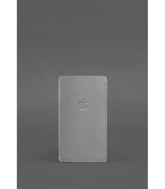 Шкіряний чохол для iPhone 11 Сірий картинка, зображення, фото