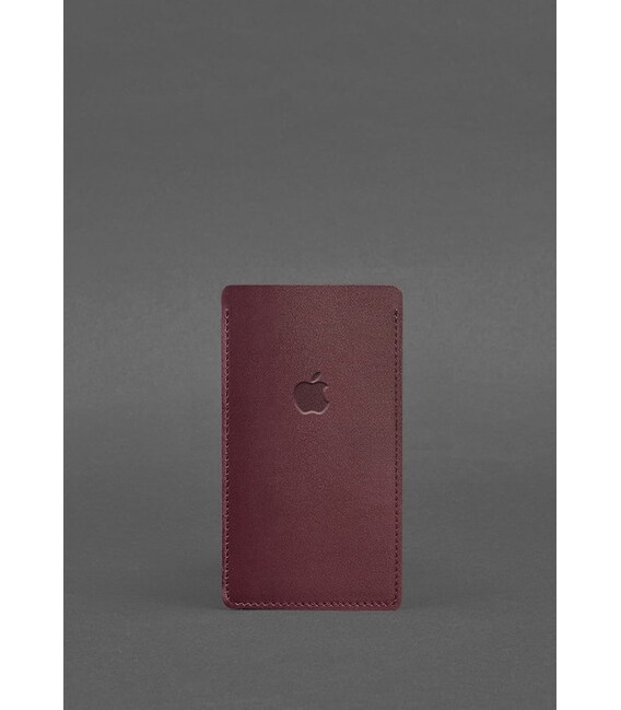 Кожаный чехол для iPhone 11 Бордовый фото, картинка, изображение