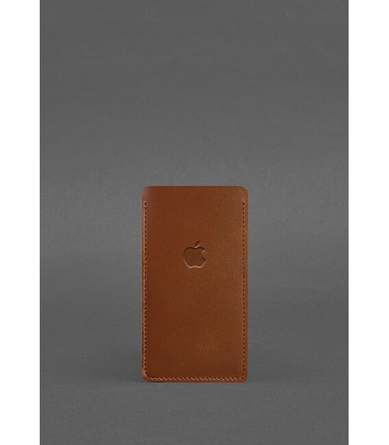Шкіряний чохол для iPhone 12 Світло-коричневий картинка, зображення, фото