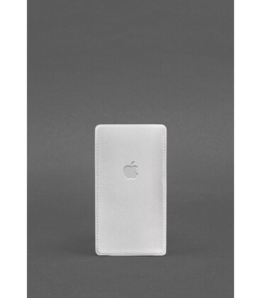 Шкіряний чохол для iPhone 12 Білий картинка, зображення, фото