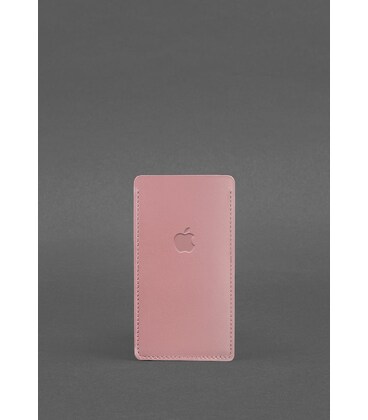 Кожаный чехол для iPhone 12 Розовый картинка, изображение, фото