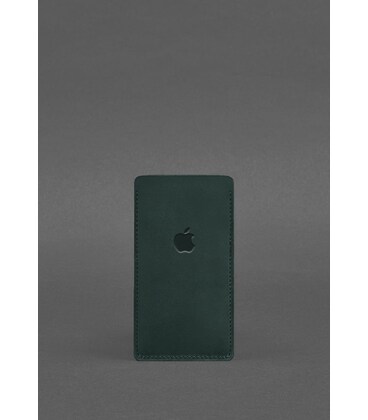 Кожаный чехол для iPhone 13 Зеленый Crazy Horse картинка, изображение, фото
