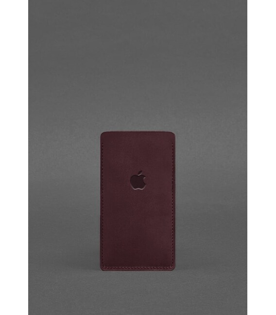 Шкіряний чохол для iPhone 13 Бордовий Crazy Horse картинка, зображення, фото