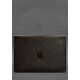 Кожаный чехол-конверт на магнитах для MacBook 15-16 дюйм Темно-коричневый фото